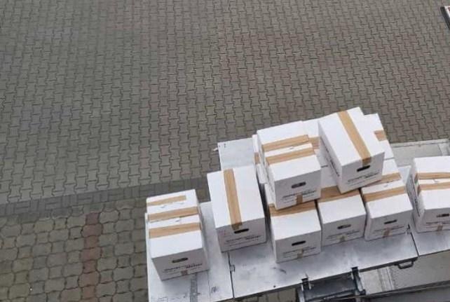 Behördenumzug in Kreischa mit einem Möbellift